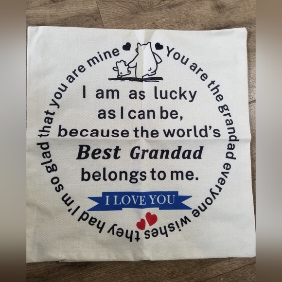 Other - 2/$25 Grandad Appreciation Pillow Cover